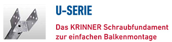 KRINNER Schraubfundamente U-Serie