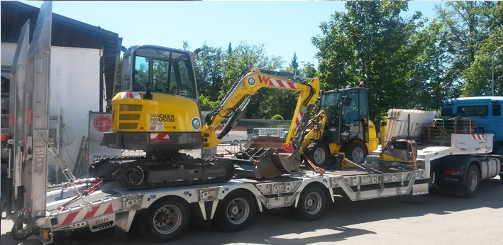Sattelschlepper Tieflader-Sattel